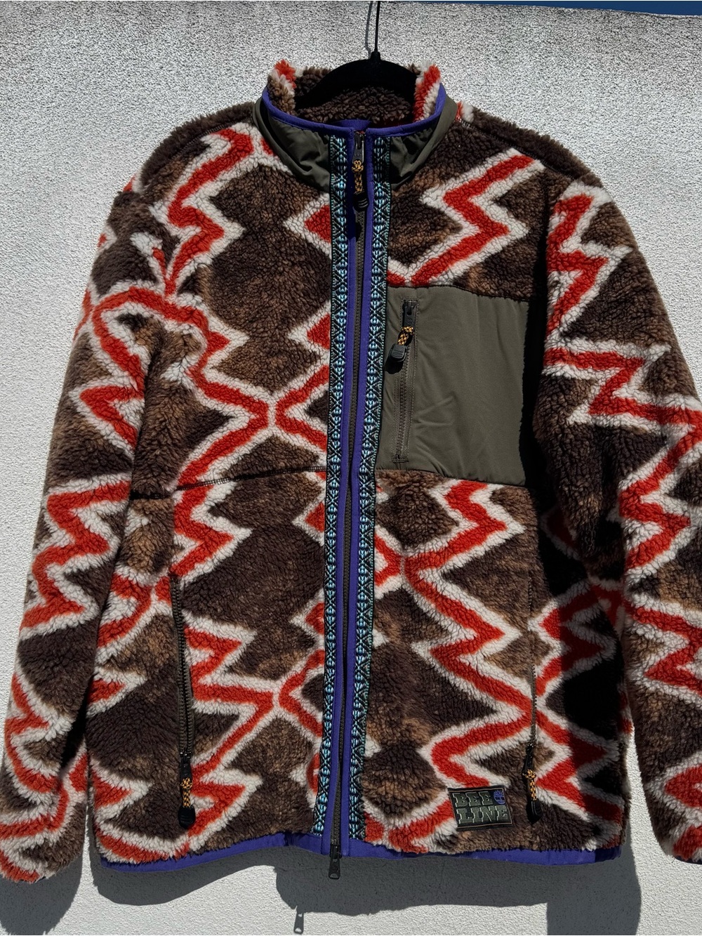 Bee Line x Timberland Mens Fleece Jacket Unisex size XL 